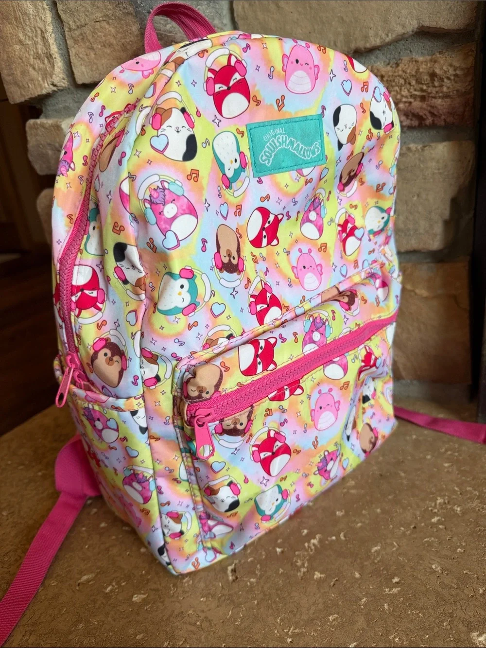 Squishmallows Full size Kids Backpack with trolly sleeve great for travel